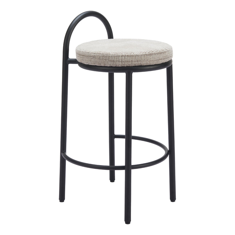 Zuo Sisal 110096 Counter Stool - Beige Tweed IMAGE 7