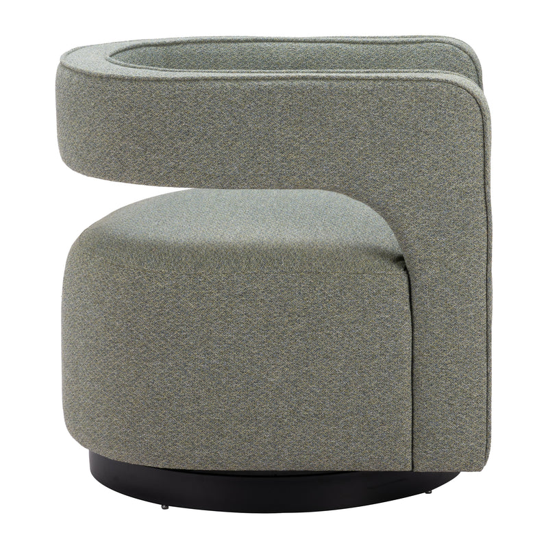 Zuo Turku 110013 Swivel Chair - Sage Green IMAGE 2