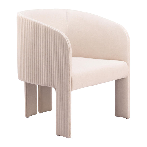 Zuo Hull 110106 Accent Chair - Beige IMAGE 1