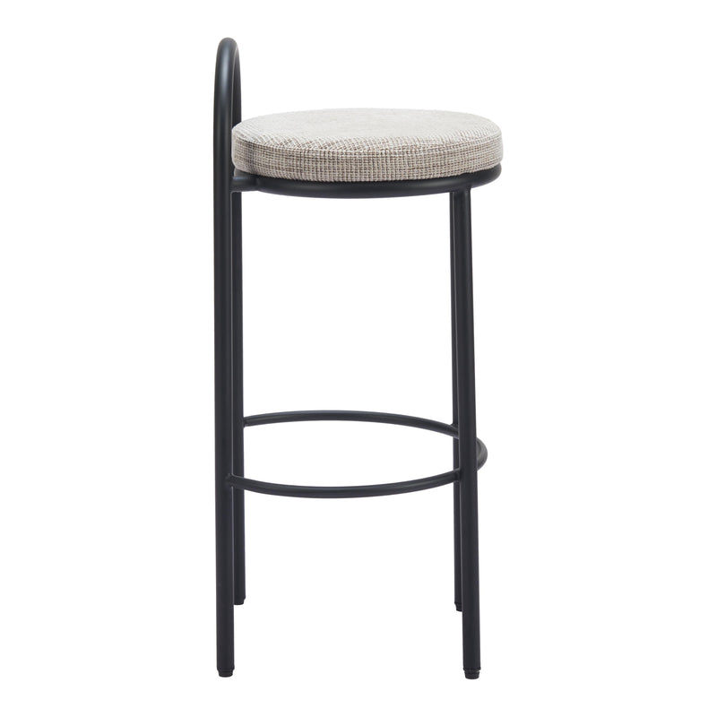 Zuo Sisal 110097 Barstool - Beige Tweed IMAGE 2