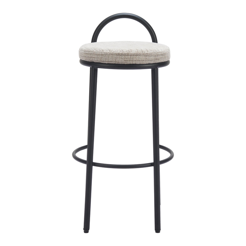 Zuo Sisal 110097 Barstool - Beige Tweed IMAGE 3