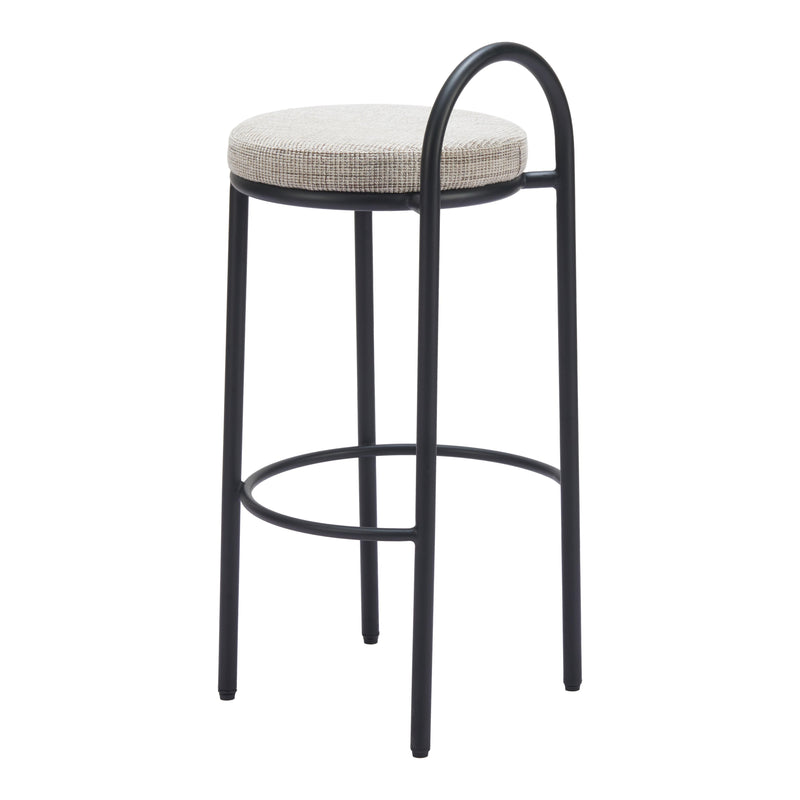 Zuo Sisal 110097 Barstool - Beige Tweed IMAGE 5