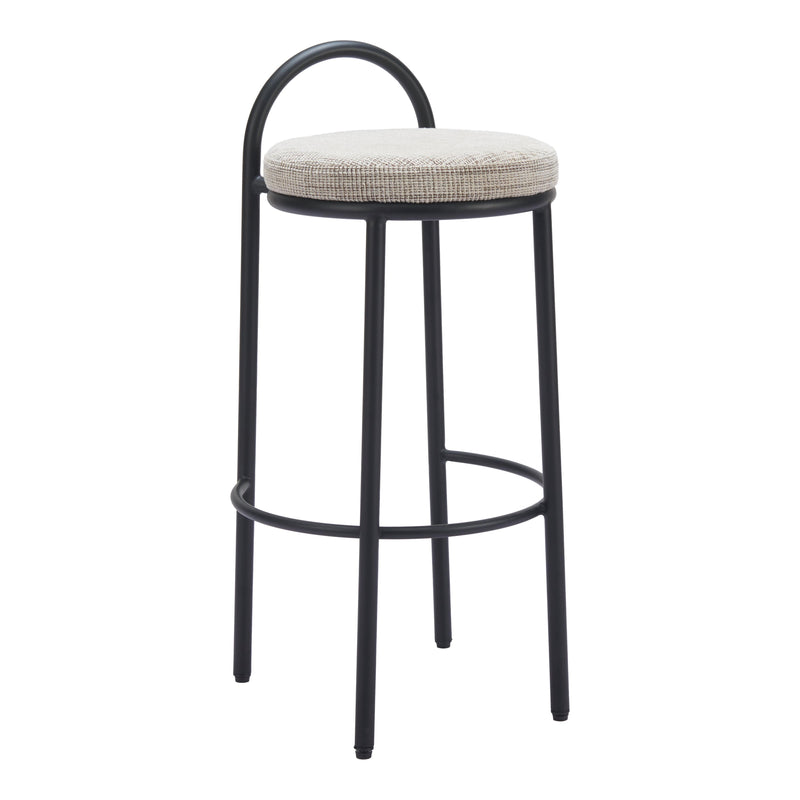 Zuo Sisal 110097 Barstool - Beige Tweed IMAGE 6