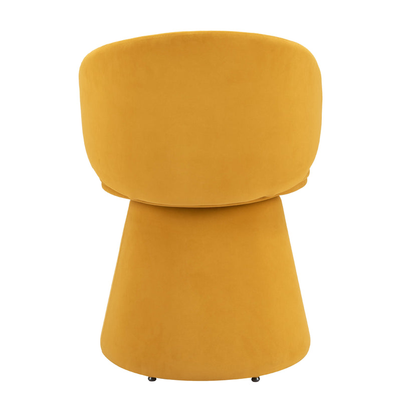 Zuo Oblic 110203 Swivel Dining Chair - Orange IMAGE 4