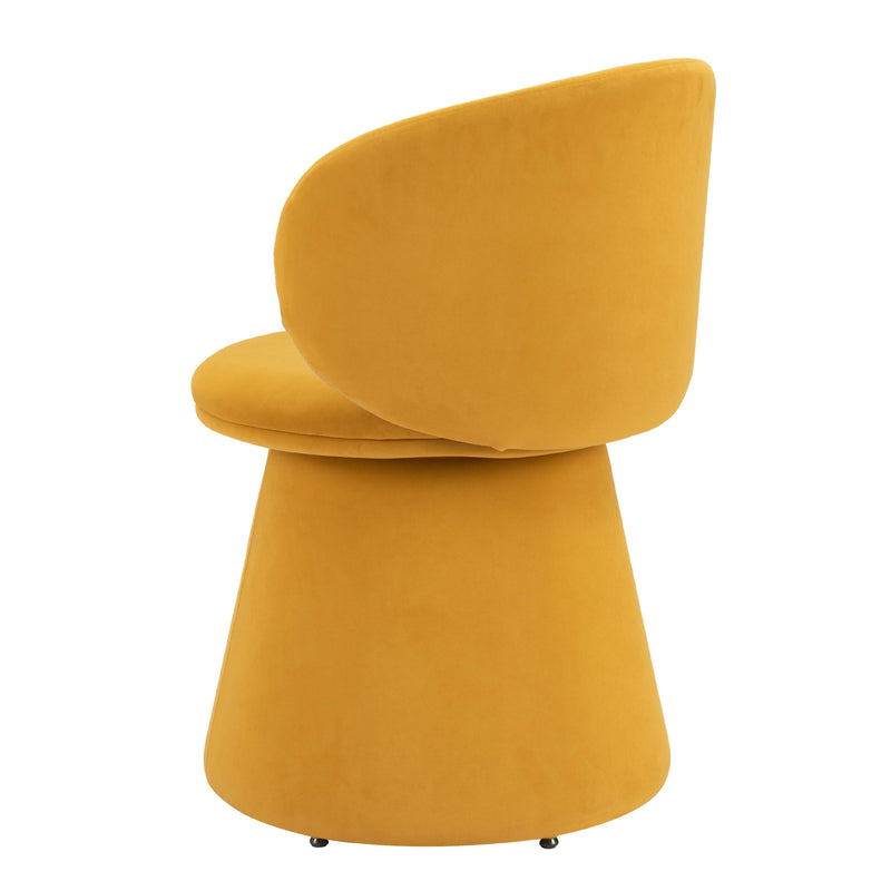 Zuo Oblic 110203 Swivel Dining Chair - Orange IMAGE 5