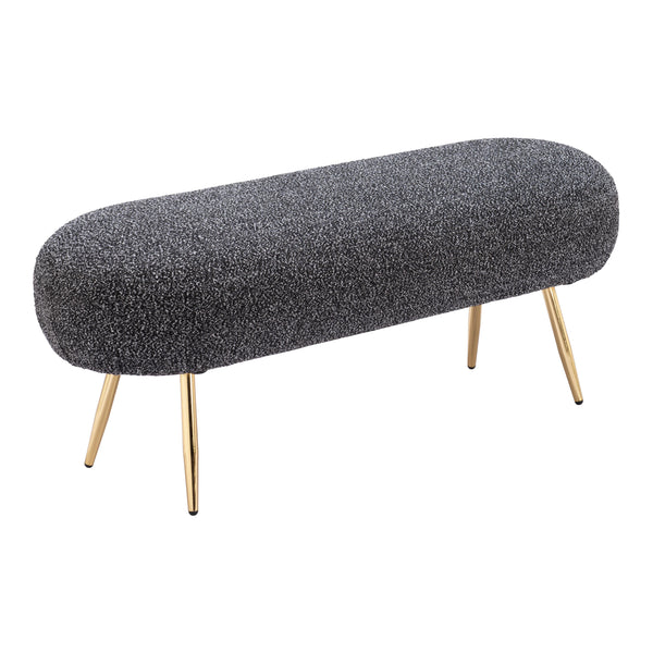 Zuo Creek 110081 Bench - Glitter Black IMAGE 1