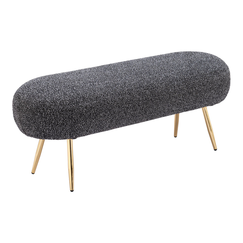 Zuo Creek 110081 Bench - Glitter Black IMAGE 1