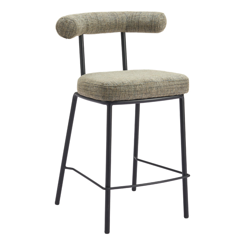 Zuo Kede 110099 Counter Stool - Green Tweed IMAGE 6