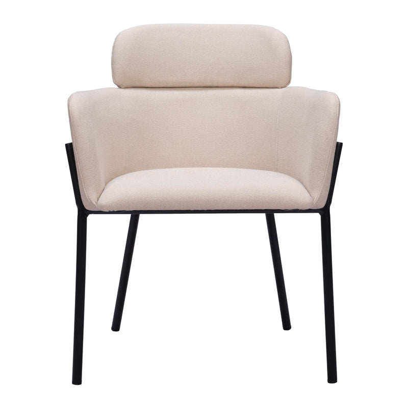 Zuo Bremor 110172 Dining Chair - Beige IMAGE 3