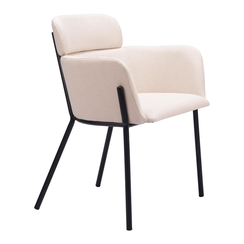 Zuo Bremor 110172 Dining Chair - Beige IMAGE 6