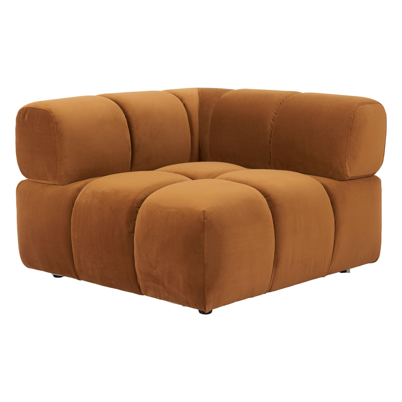 Zuo Rist 110282 Corner Chair - Brown IMAGE 2