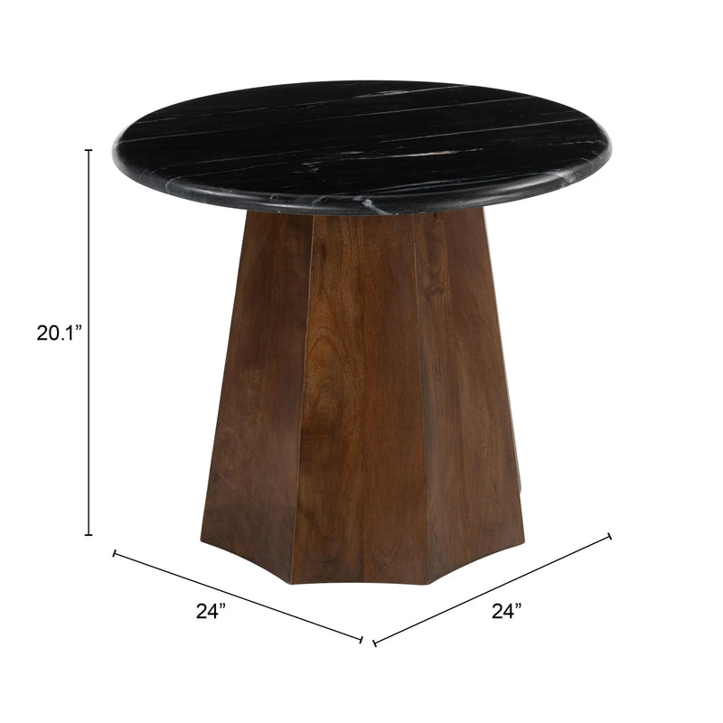 Zuo Aipe 110250 Accent Table - Black & Brown IMAGE 8