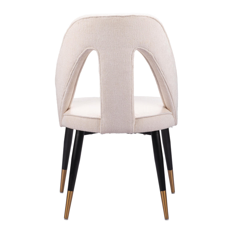 Zuo Artus 110002 Dining Chair - Ivory IMAGE 4
