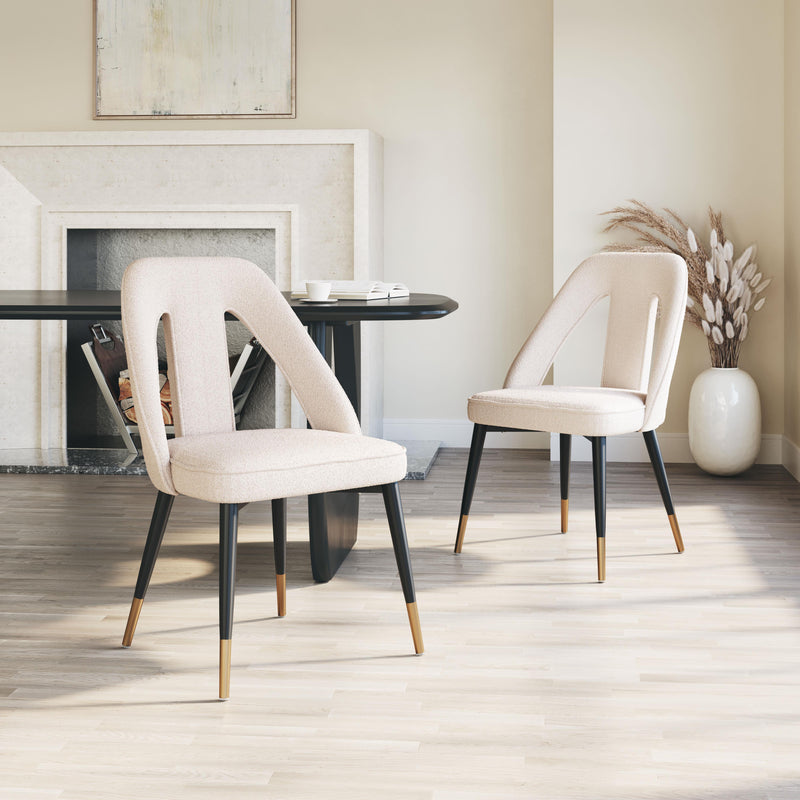 Zuo Artus 110002 Dining Chair - Ivory IMAGE 9