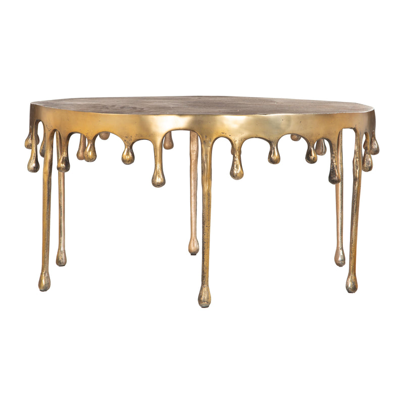 Zuo Drip 110150 Coffee Table - Antique Brass IMAGE 2