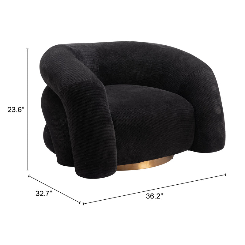 Zuo Havn 110006 Accent Chair - Black IMAGE 8