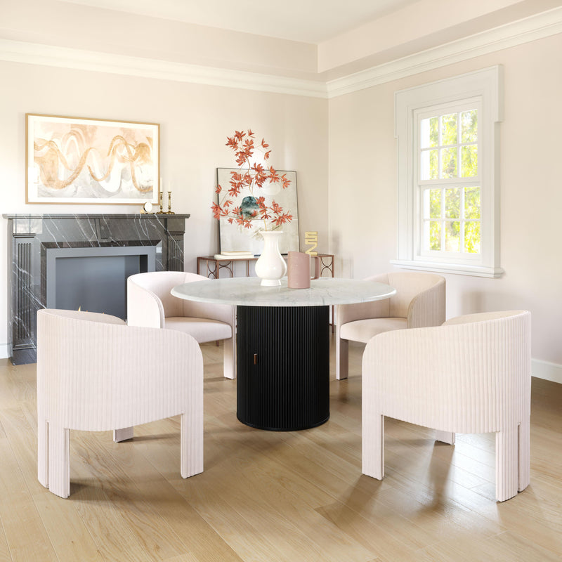 Zuo Izola 110140 Dining Table - White & Black IMAGE 10