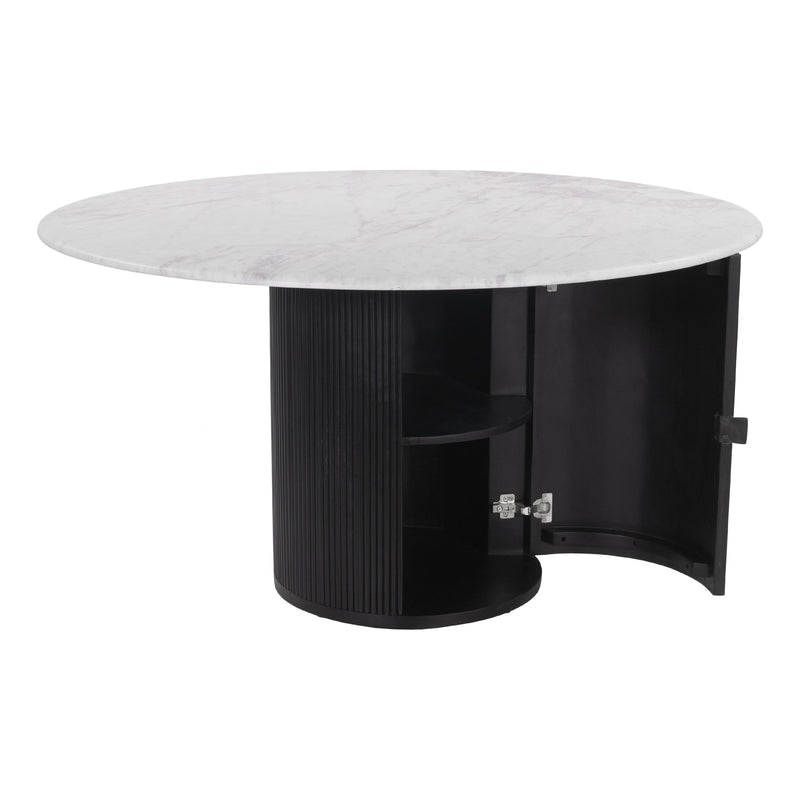 Zuo Izola 110140 Dining Table - White & Black IMAGE 4