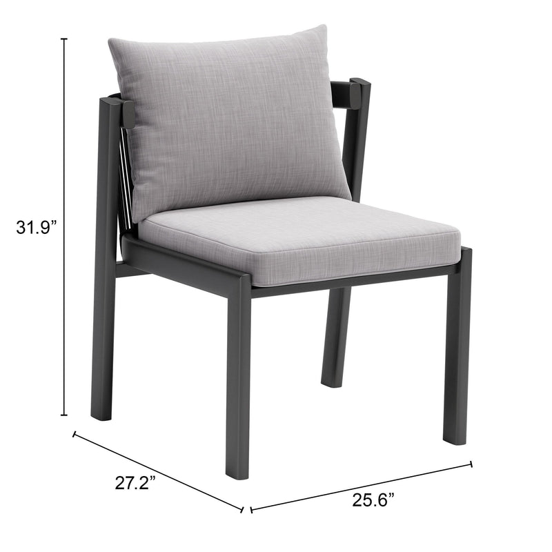 Zuo Horizon 704008 Dining Chair - Grey IMAGE 12