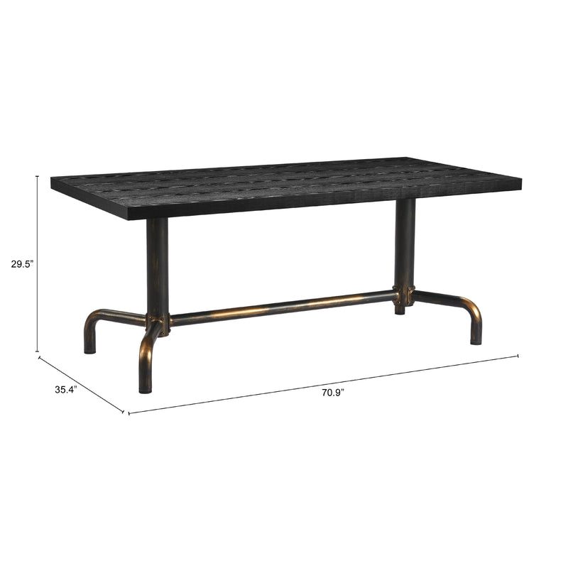 Zuo Neum 110022 Dining Table - Black IMAGE 9