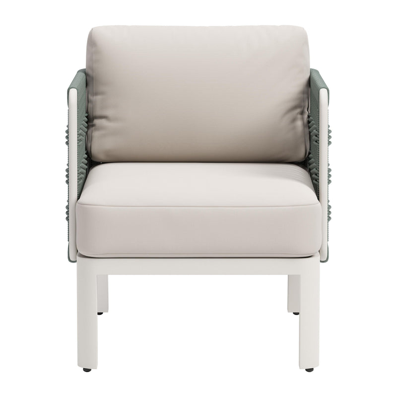 Zuo Bridgehampton 704044 Armchair - White IMAGE 3