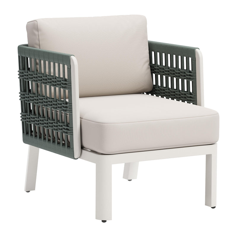 Zuo Bridgehampton 704044 Armchair - White IMAGE 6