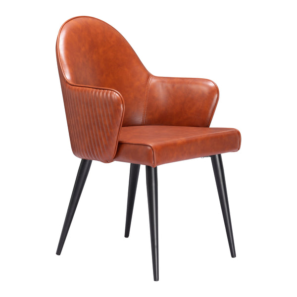 Zuo Silloth 110121 Dining Chair - Brown IMAGE 1