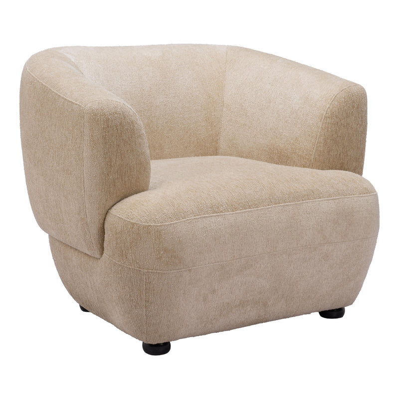 Zuo Bekker 110007 Accent Chair - Golden Beige IMAGE 1
