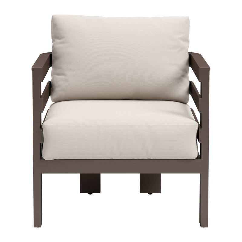 Zuo Bal Harbor 704040 Armchair - White IMAGE 3