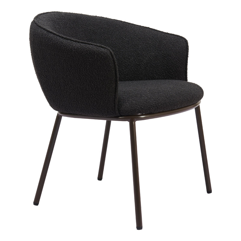 Zuo Essen 110102 Dining Chair - Black & Bronze IMAGE 6