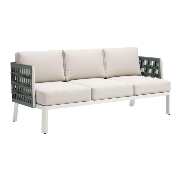 Zuo Bridgehampton 704045 Sofa - White IMAGE 1
