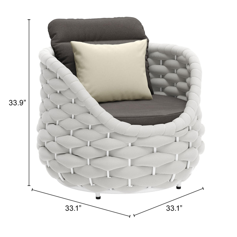 Zuo Coral Reef 704025 Accent Chair - Grey IMAGE 11