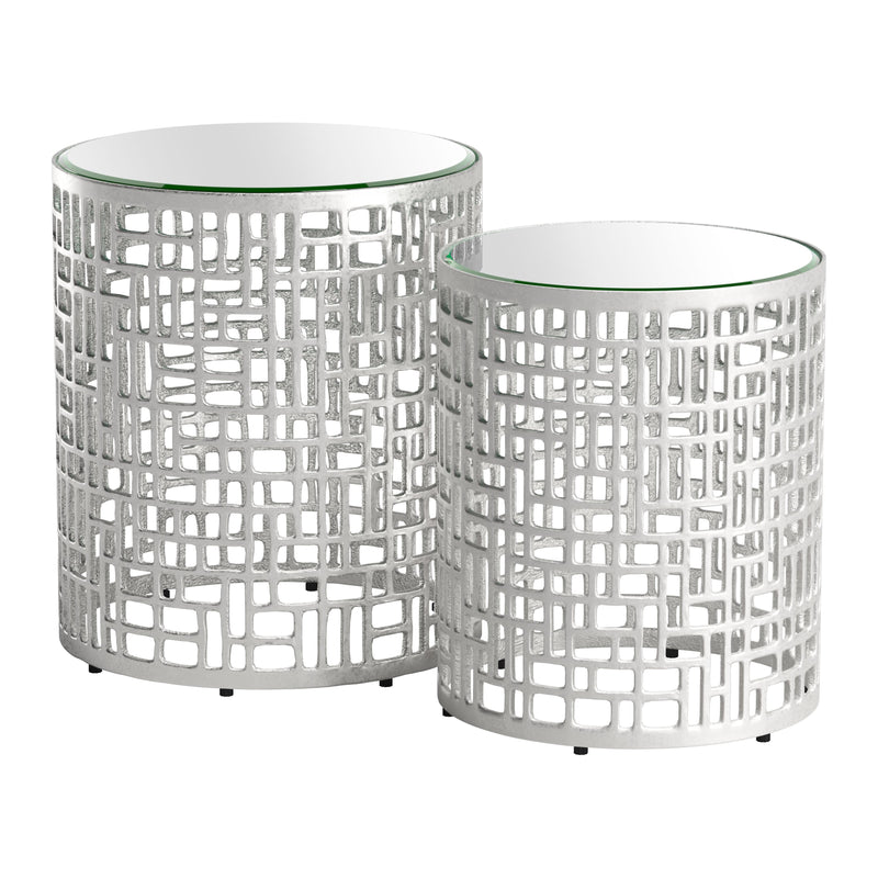 Zuo Reden 110153 Side Table Set - Silver IMAGE 2