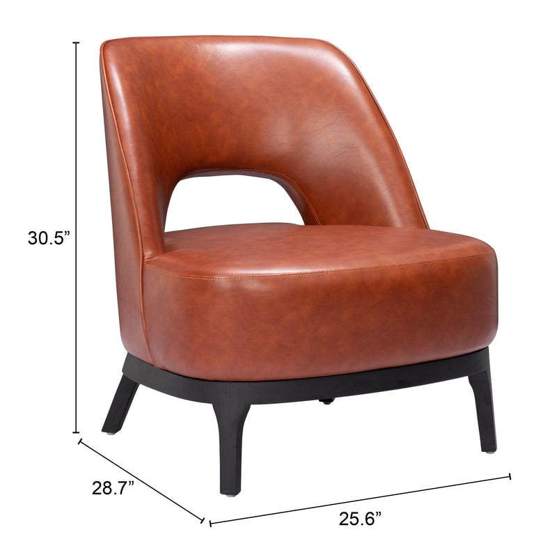 Zuo Mistley 110109 Accent Chair - Brown IMAGE 8