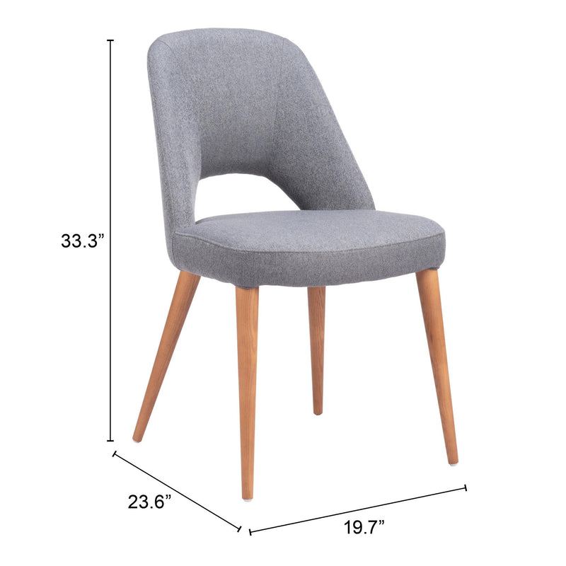 Zuo Leith 110122 Dining Chair - Grey IMAGE 8