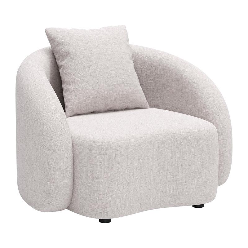 Zuo Sunny Isles 704017 Accent Chair - Beige IMAGE 1