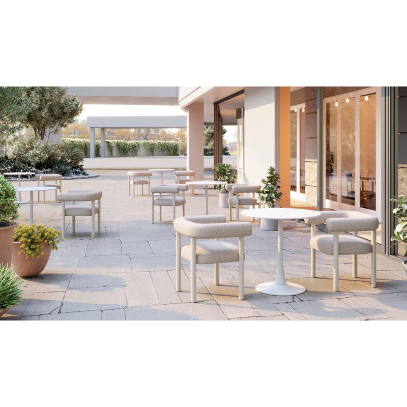 Zuo Sunbath 704048 Dining Chair - White IMAGE 9