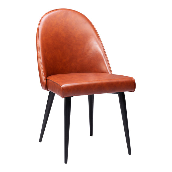 Zuo Silloth 110119 Armless Dining Chair - Brown IMAGE 1