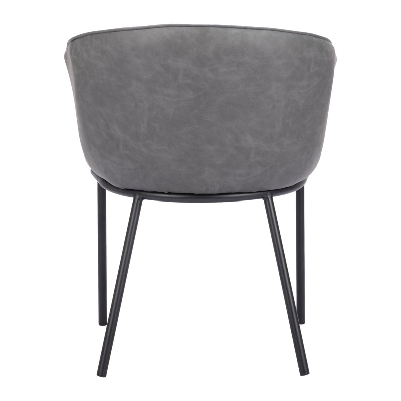 Zuo Garston 110175 Dining Chair - Grey IMAGE 4