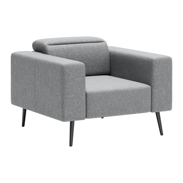 Zuo Milan 109577 Armchair - Dark Grey IMAGE 1
