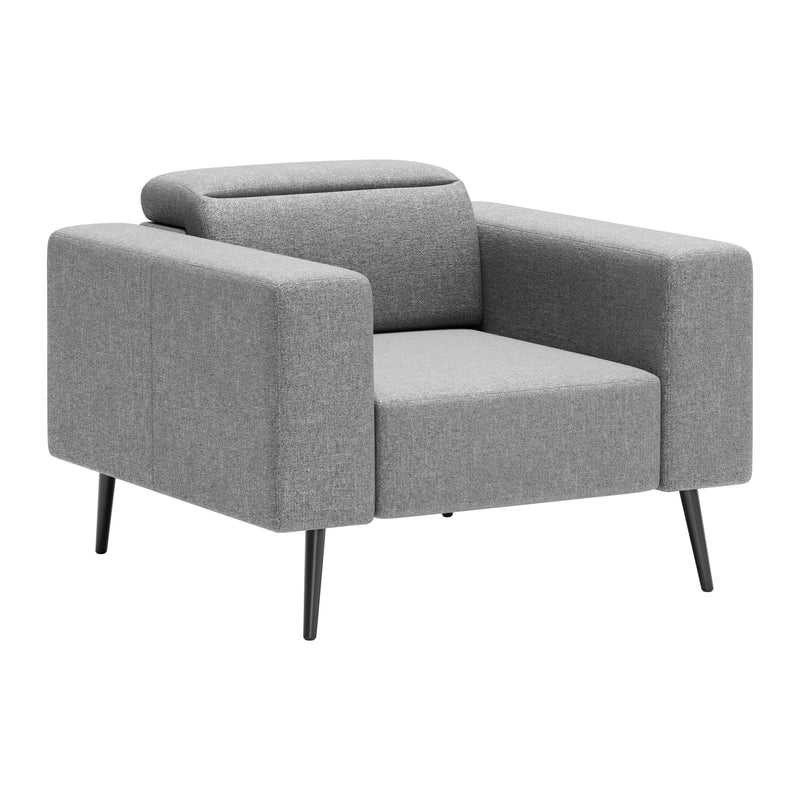 Zuo Milan 109577 Armchair - Dark Grey IMAGE 1