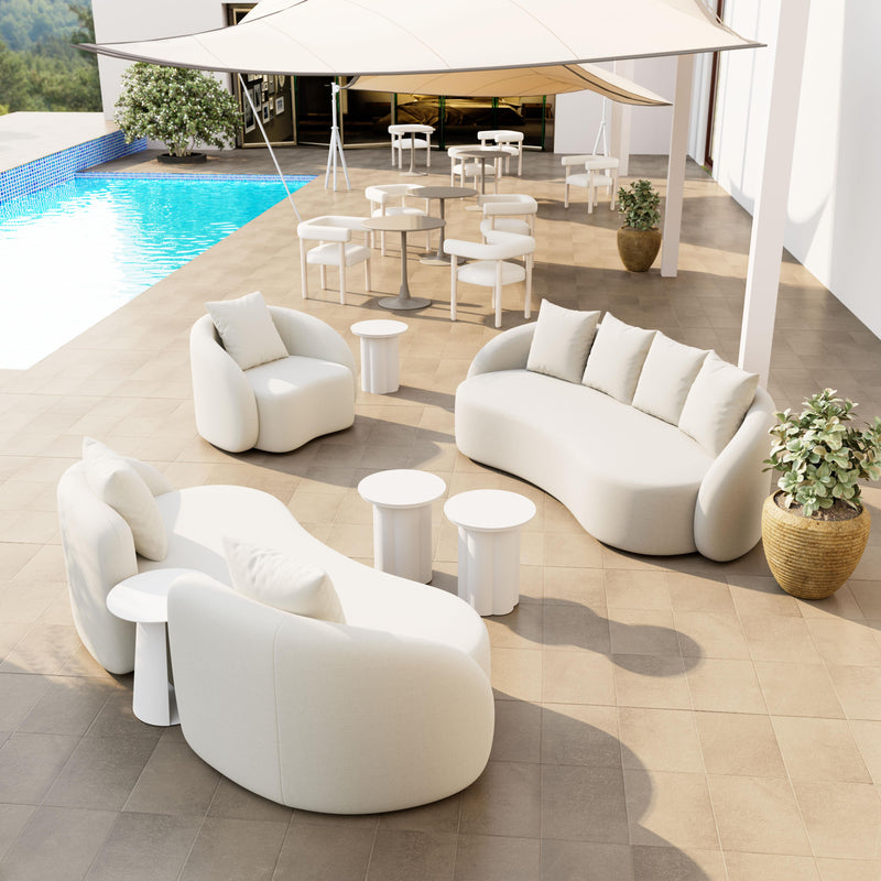 Zuo Kogur 704021 Side Table - White IMAGE 10