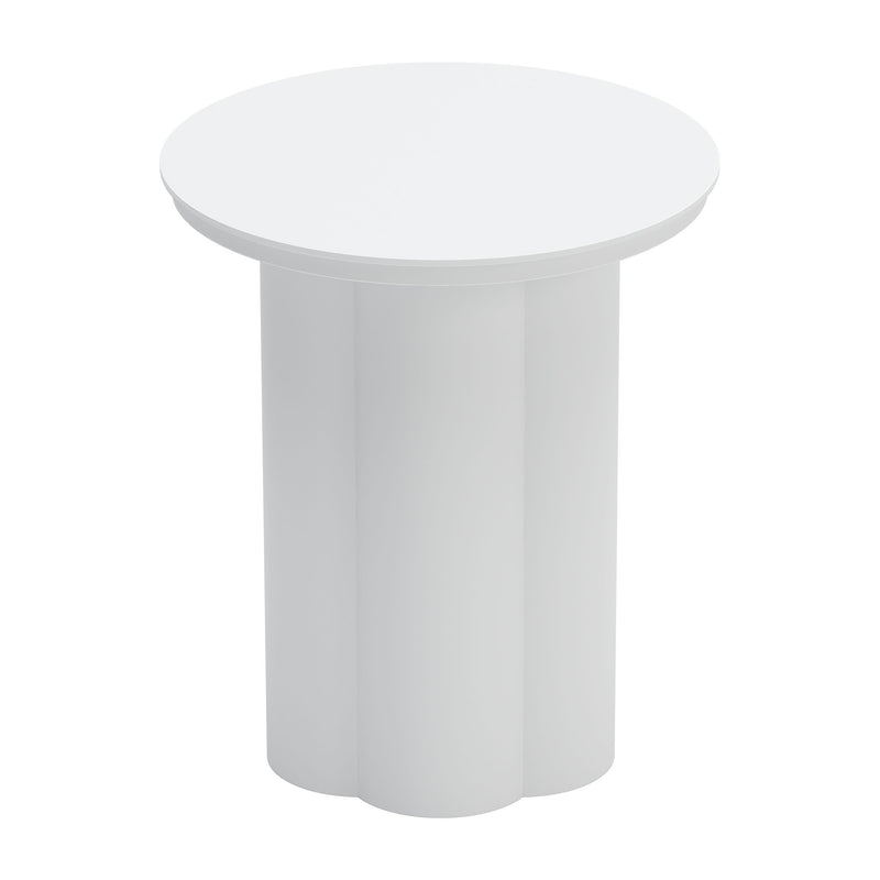 Zuo Kogur 704021 Side Table - White IMAGE 4