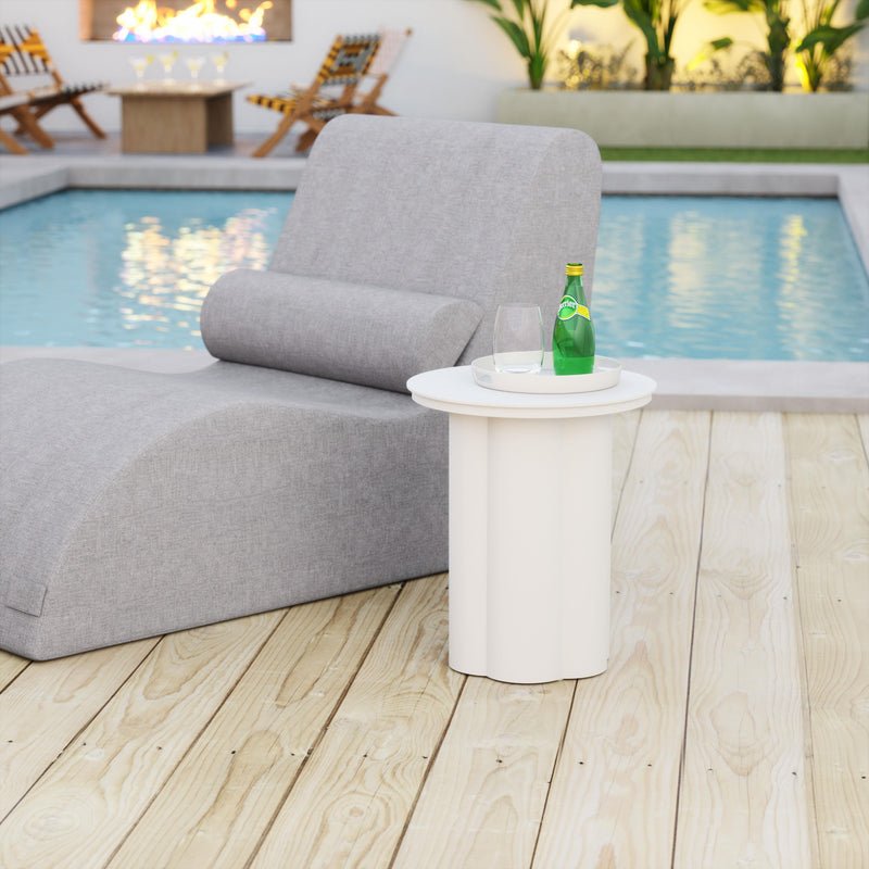 Zuo Kogur 704021 Side Table - White IMAGE 8