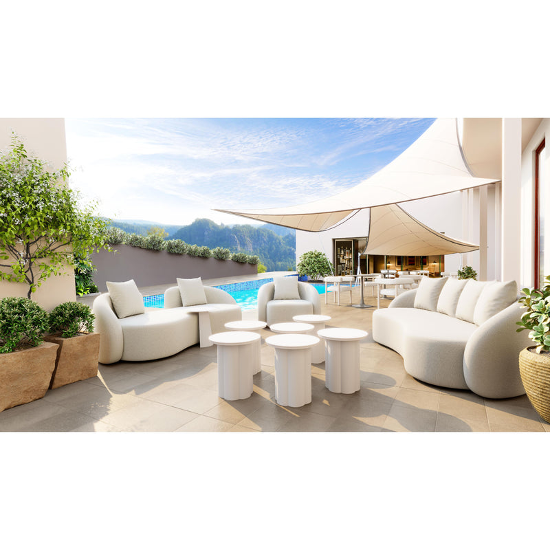Zuo Kogur 704021 Side Table - White IMAGE 9