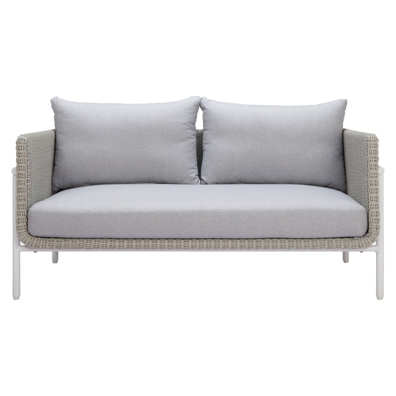 Zuo Frais 704016 Loveseat - Grey IMAGE 3