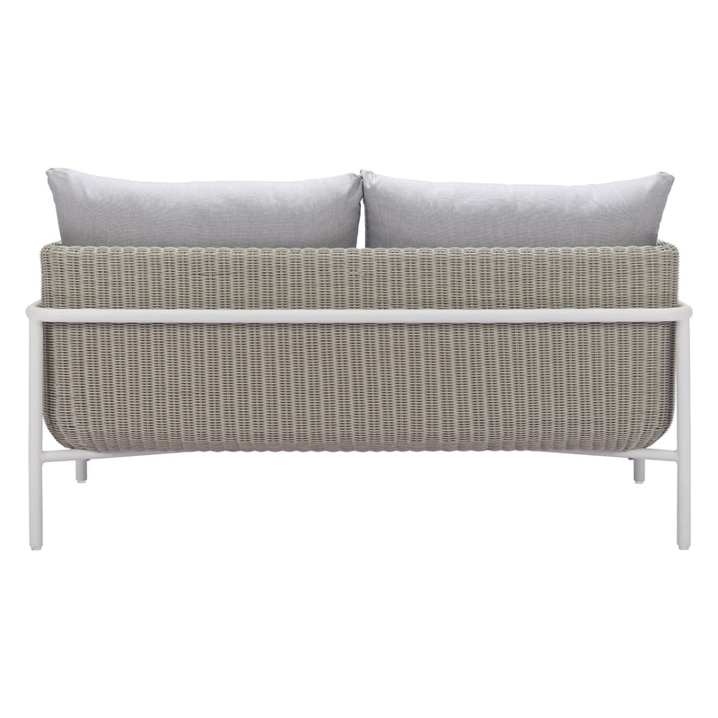 Zuo Frais 704016 Loveseat - Grey IMAGE 4