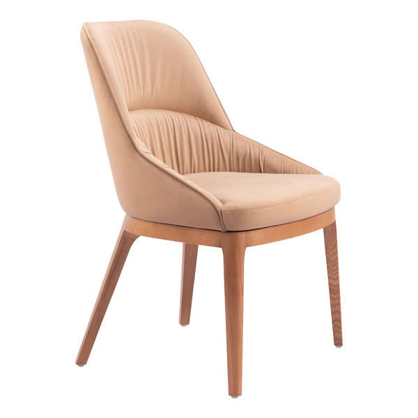 Zuo Ayr 110127 Dining Chair - Tan IMAGE 1