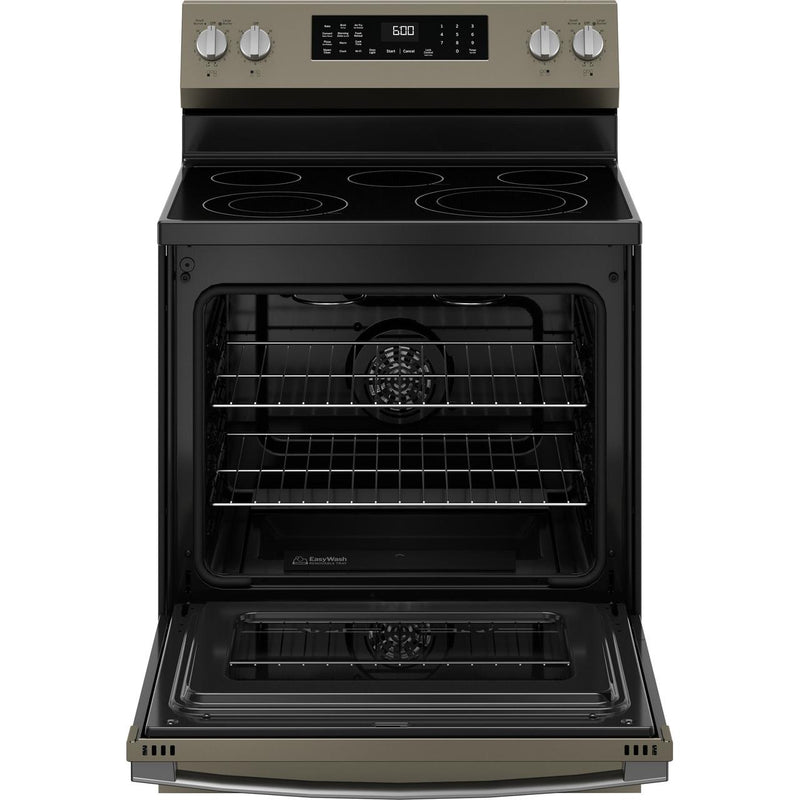 GE 30-inch Freestanding Electric Range with Convection Technology GRF600AVES IMAGE 3