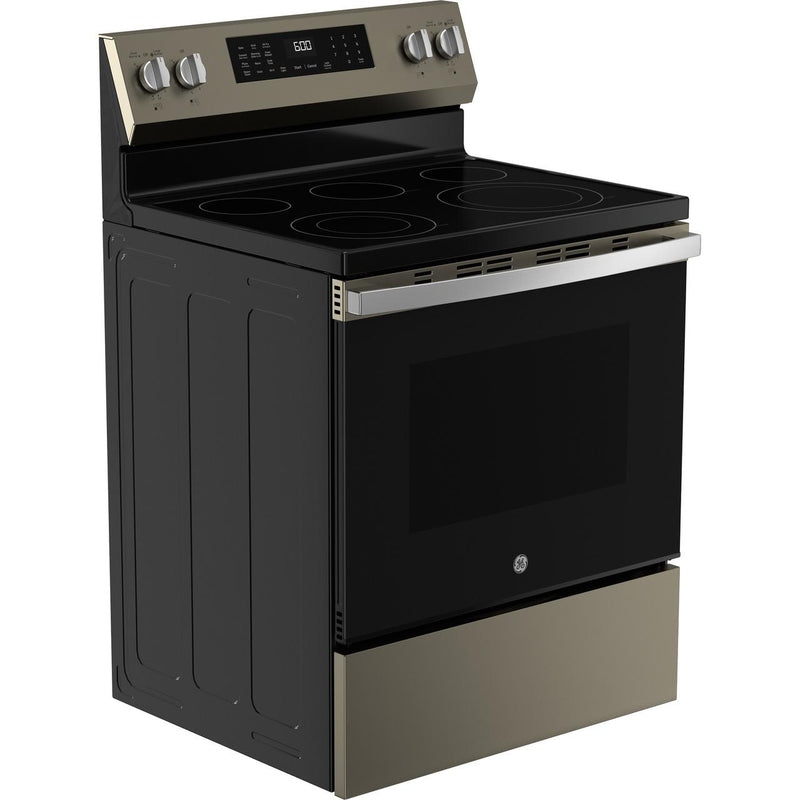 GE 30-inch Freestanding Electric Range with Convection Technology GRF600AVES IMAGE 5